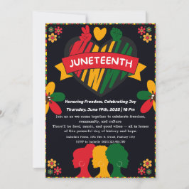 Juneteenth Celebration Invitation – Vrijheid en vr Kaart