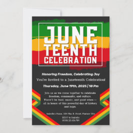 Juneteenth Celebration Invitation – Vrijheid en vr Kaart