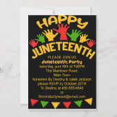 Juneteenth Celebrations Party Uitnodiging (Voorkant)