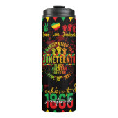Juneteenth citaat thermosbeker (Voorkant)