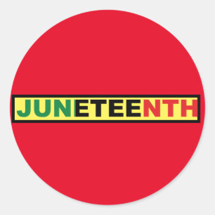 Juneteenth Classic Ronde Sticker