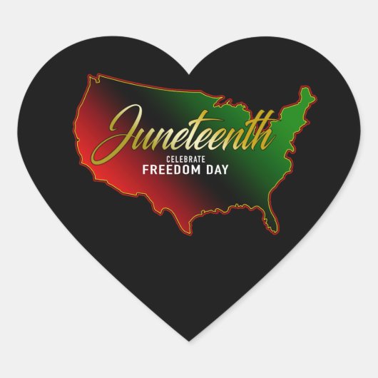 Juneteenth Classic Ronde Sticker (Voorkant)