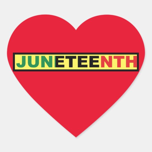 Juneteenth Classic Ronde Sticker (Voorkant)