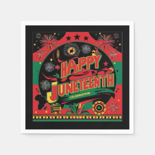 Juneteenth Cocktail servetten (Voorkant)