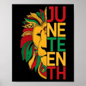 Juneteenth Cool Black Geschiedenis Afro-Amerikaans Poster (Voorkant)