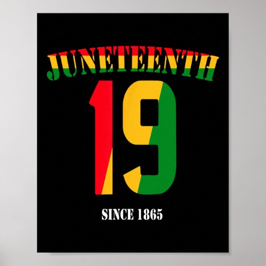 Juneteenth Cool Black Geschiedenis Juni 19 2025 Ge Poster (Voorkant)