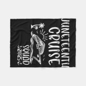 Juneteenth cruise squad 2025 juneteenth vakantie fleece deken (Voorkant (Horizontaal))
