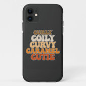 Juneteenth Curly Coily Curvy Caramel Cutie Case-Mate iPhone Case (Achterkant)
