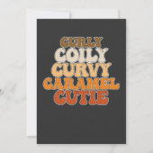 Juneteenth Curly Coily Curvy Caramel Cutie Kaart (Voorkant)