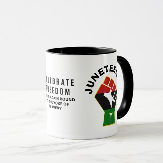 JUNETEENTH Custom Celebrate Freedom Mok (Voorkant rechts)