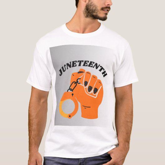 Juneteenth-dag viering – Vrijheid, Eenheid & Zwart T-shirt (Voorkant)