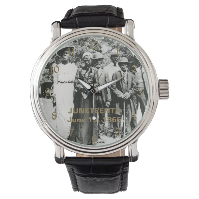 Juneteenth Day 1866: Viering van de Emancipatie Horloge (Voorkant)