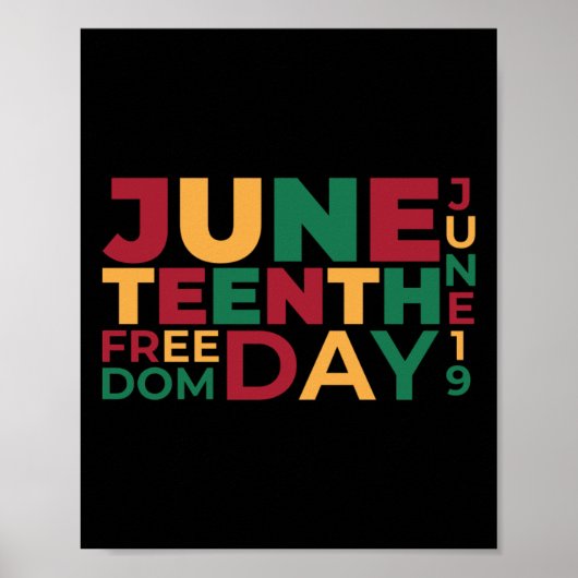 Juneteenth Day Celebrate - Juneteenth Freedom Day Poster (Voorkant)