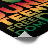 Juneteenth Day Celebrate - Juneteenth Freedom Day Poster (Hoek)