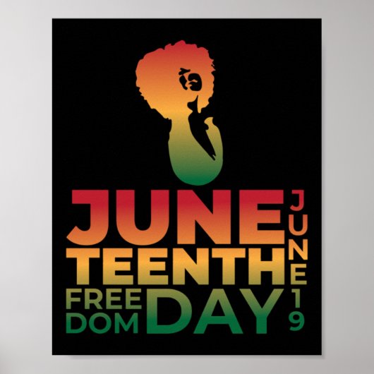 Juneteenth Day Celebrate - Juneteenth Freedom Day Poster (Voorkant)