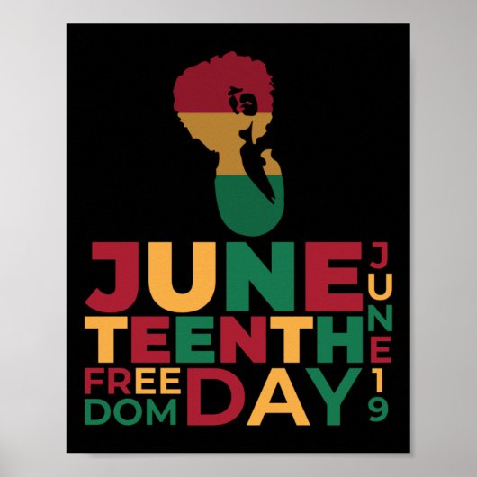 Juneteenth Day Celebrate - Juneteenth Freedom Day Poster (Voorkant)