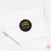 Juneteenth Definitie 19 juni 1865 Zwarte Geschiede Ronde Sticker (Envelop)