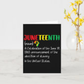 Juneteenth Definition 19 juni 1865 Vrijheid Afrika Kaart (Gele Bloem)