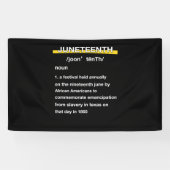 Juneteenth Definition Black Spandoek (Horizontaal)