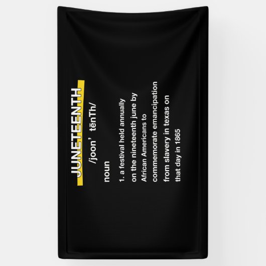 Juneteenth Definition Black Spandoek (Verticaal)