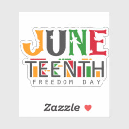 Juneteenth Die-Cut-Sticker | Freedom Day Design Sticker