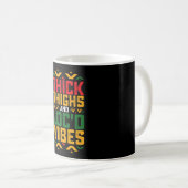 Juneteenth Dikke Locd Vibes Afro-Amerikaans Koffiemok (Voorkant rechts)