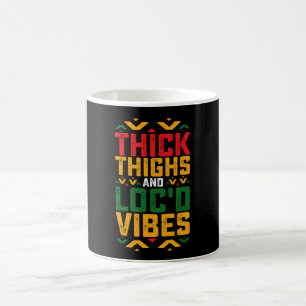 Juneteenth Dikke Locd Vibes Afro-Amerikaans Koffiemok