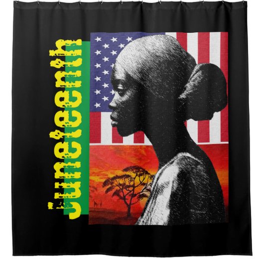 Juneteenth Douchegordijn (Voorkant)