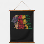 Juneteenth Dream Lead Fight like Black Freedom Hangend Wandkleed (Voorkant)