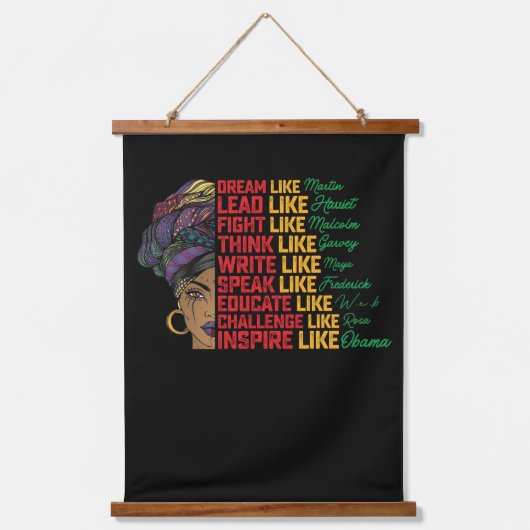 Juneteenth Dream Lead Fight like Black Freedom Hangend Wandkleed (Voorkant)