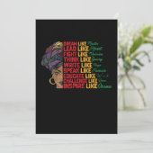 Juneteenth Dream Lead Fight like Black Freedom Kaart (Staand voorkant)