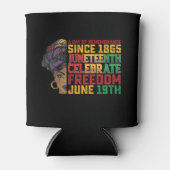 Juneteenth Een Dag Van Herinnering Zwarte Vrijheid Blikjeskoeler (Voorkant)