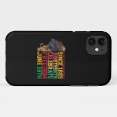 Juneteenth een dag van herinnering Zwarte vrijheid Case-Mate iPhone Case (Achterkant (horizontaal))