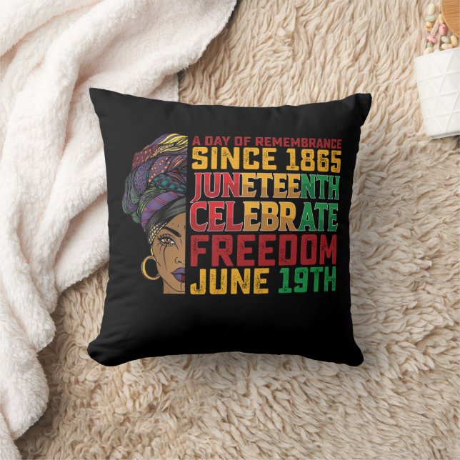 Juneteenth Een Dag Van Herinnering Zwarte Vrijheid Kussen (Deken)