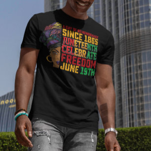 Juneteenth een dag van herinnering Zwarte vrijheid T-shirt