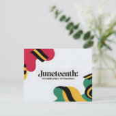 Juneteenth: Een viering van Freedom Design Feestdagenkaart (Staand voorkant)
