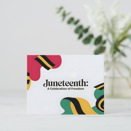 Juneteenth: Een viering van Freedom Design Feestdagenkaart (Staand voorkant)