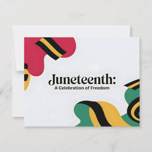 Juneteenth: Een viering van Freedom Design Feestdagenkaart (Voorkant)