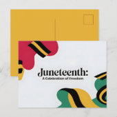 Juneteenth: Een viering van Freedom Design Feestdagenkaart (Voorkant / Achterkant)