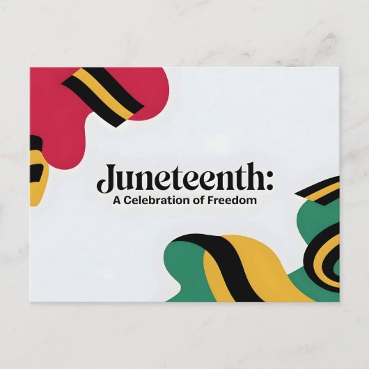 Juneteenth: Een viering van Freedom Design Feestdagenkaart (Voorkant)