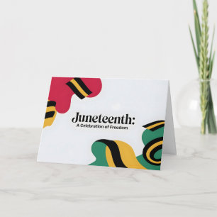 Juneteenth: Een viering van Freedom Design Kaart