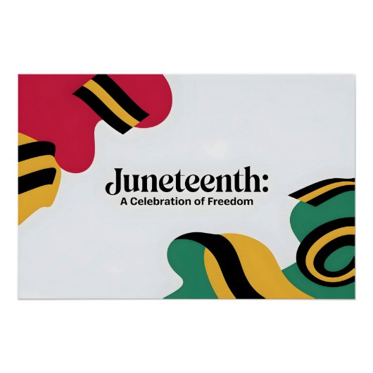 Juneteenth: Een viering van Freedom Design Perfect Poster (Voorkant)