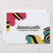 Juneteenth: Een viering van Freedom Design Save The Date (Voorkant)