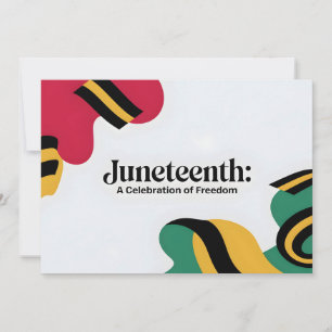 Juneteenth: Een viering van Freedom Design Save The Date
