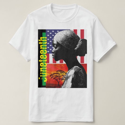 Juneteenth: Een viering van vrijheid T-shirt (Design voorkant)