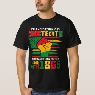 Juneteenth Emancipatie Dag Zwarte Amerikaanse Vrij T-shirt