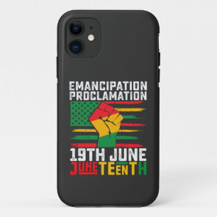 Juneteenth Emancipatie Proclamatie Zwarte Vrijheid Case-Mate iPhone Case