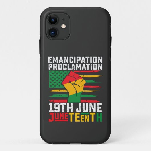 Juneteenth Emancipatie Proclamatie Zwarte Vrijheid Case-Mate iPhone Case (Achterkant)