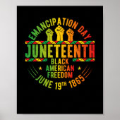 Juneteenth Emancipation Day Black History Poster (Voorkant)