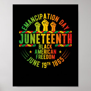 Juneteenth Emancipation Day Black History Poster